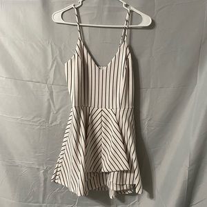 White and Black Romper